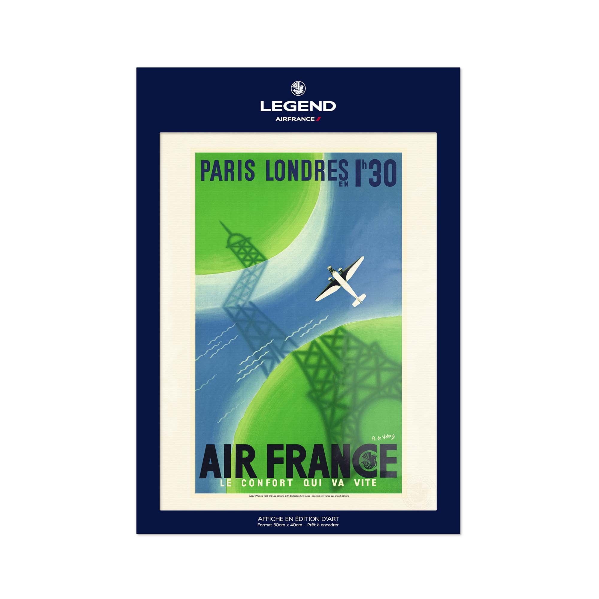 Affiche Air France - Paris Londres
