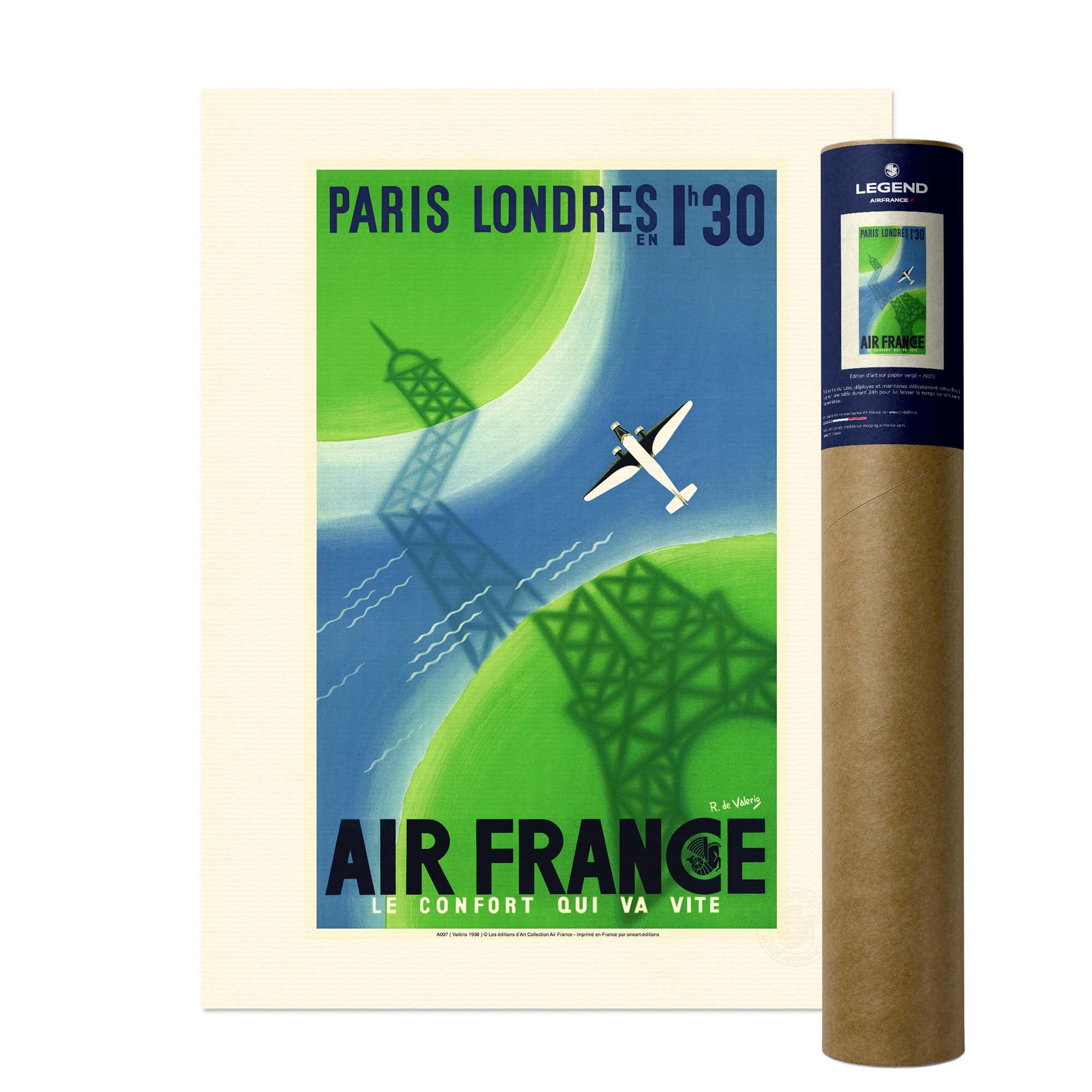 Affiche Air France - Paris Londres