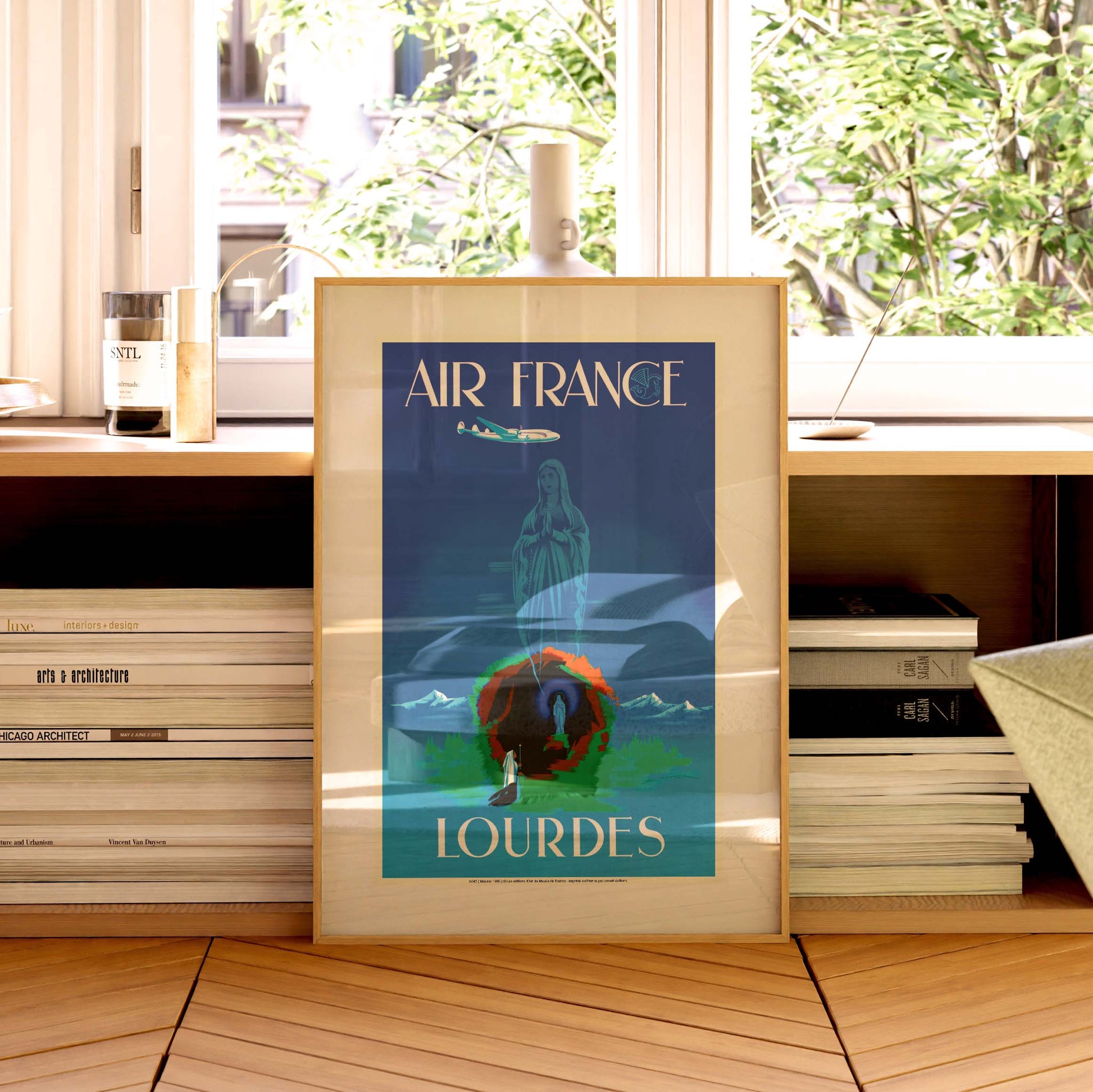 Affiche Air France - Lourdes