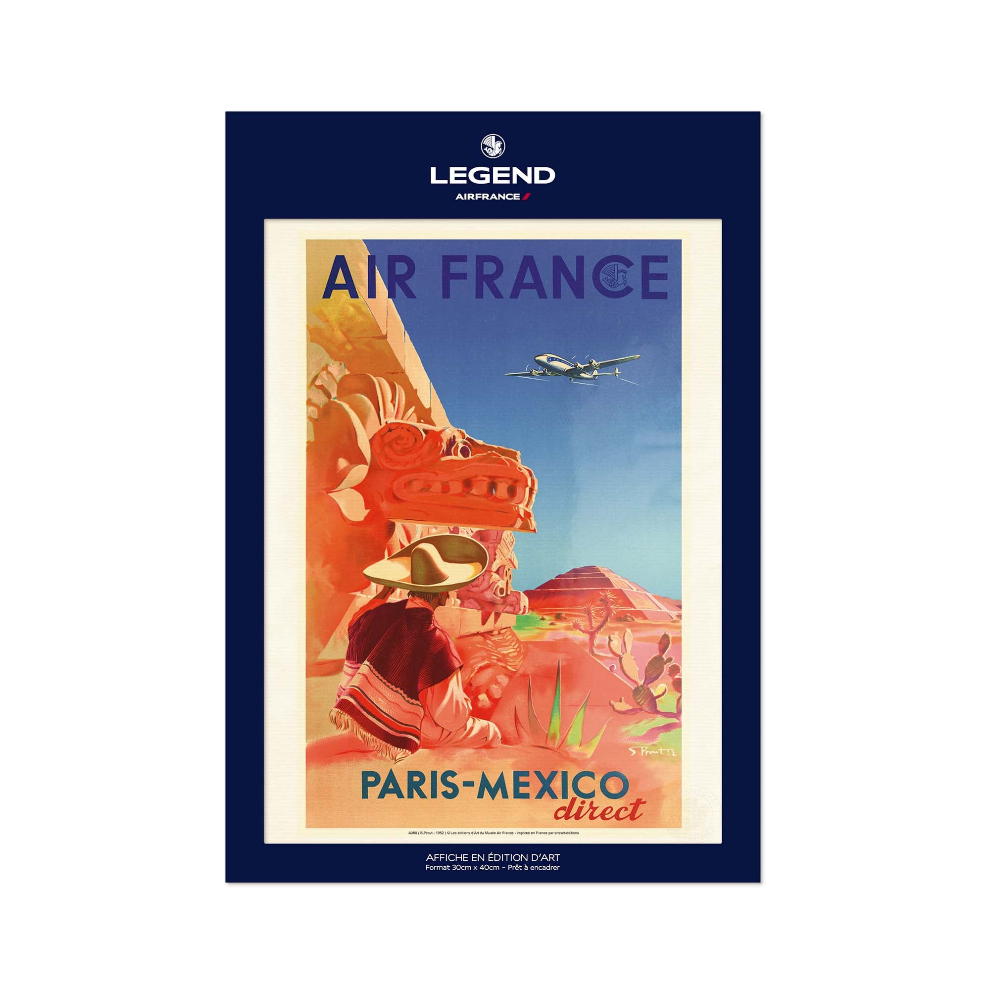 Affiche Air France - Paris Mexico direct