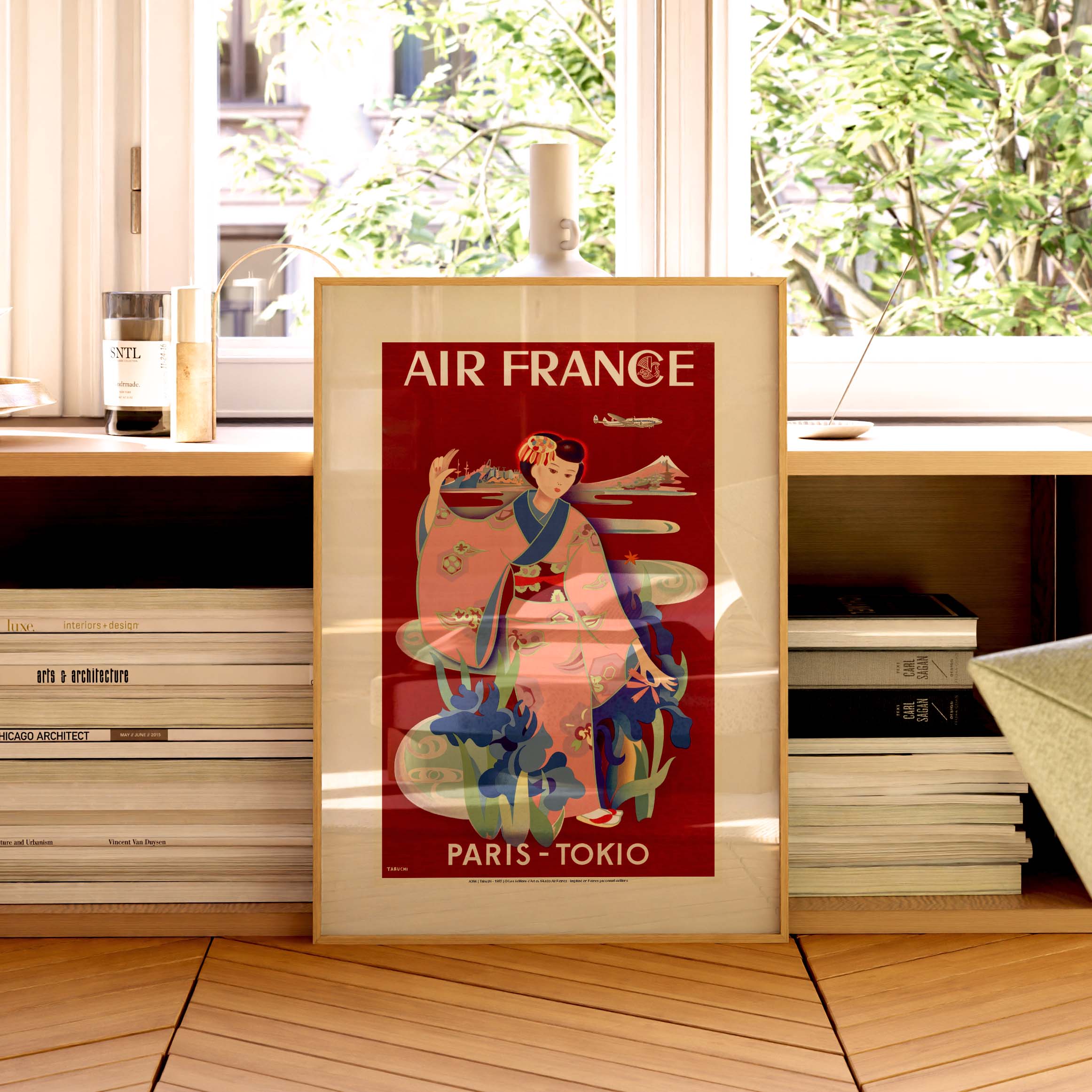 Affiche Air France - Paris - Tokio