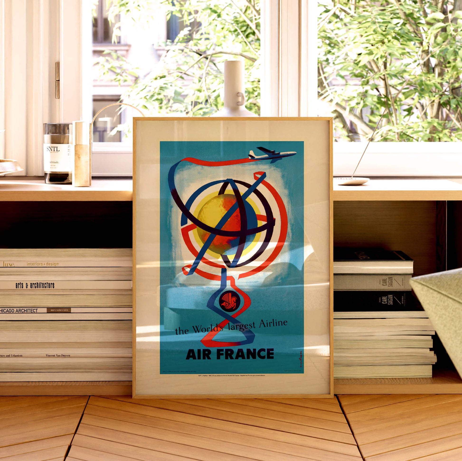 Affiche Air France - The World largest Airline