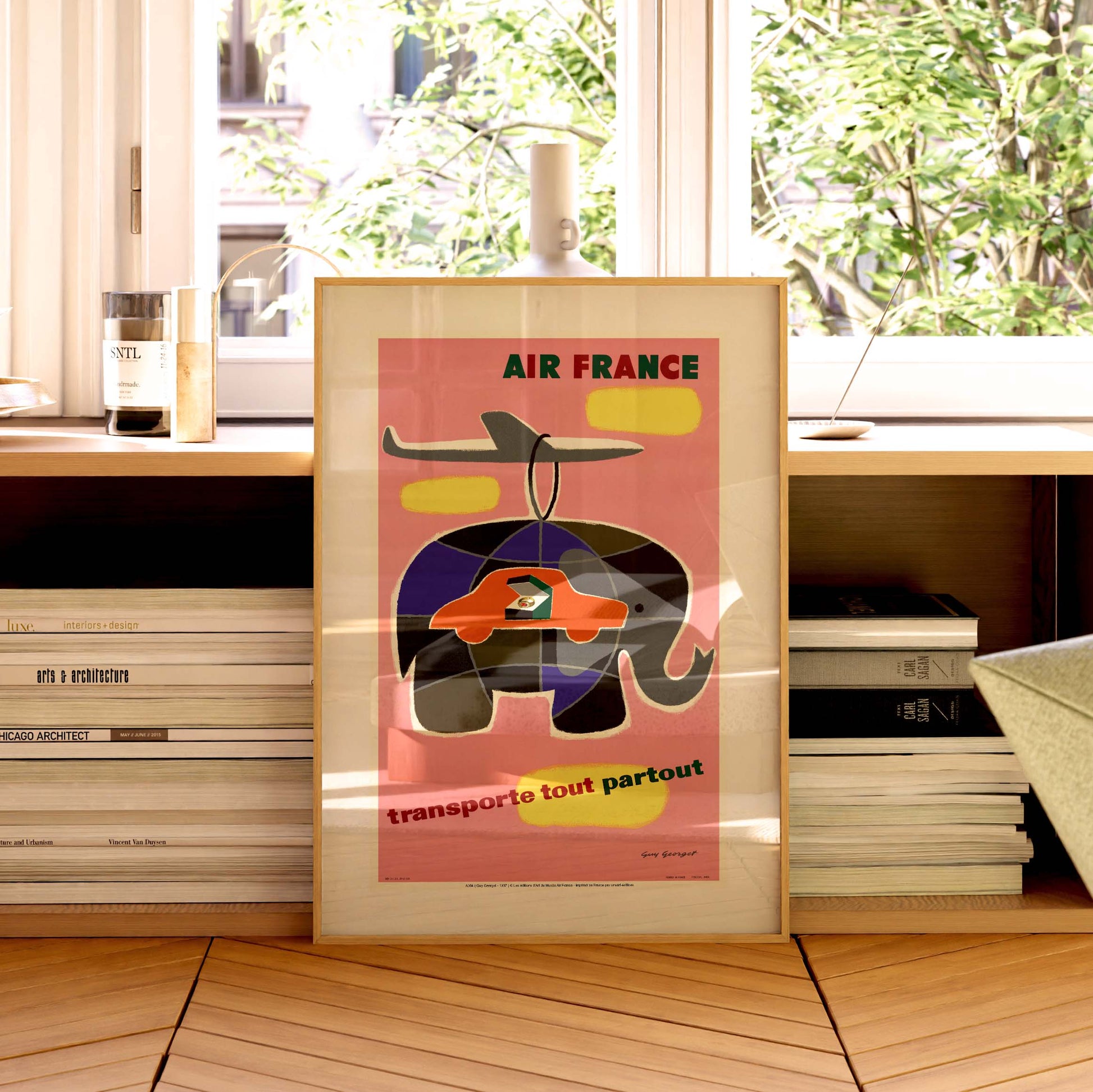 Affiche Air France - Transporte tout, partout