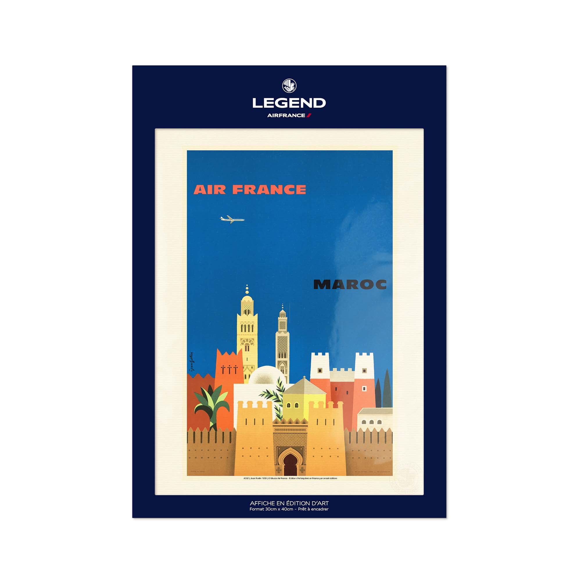 Affiche Air France - Maroc