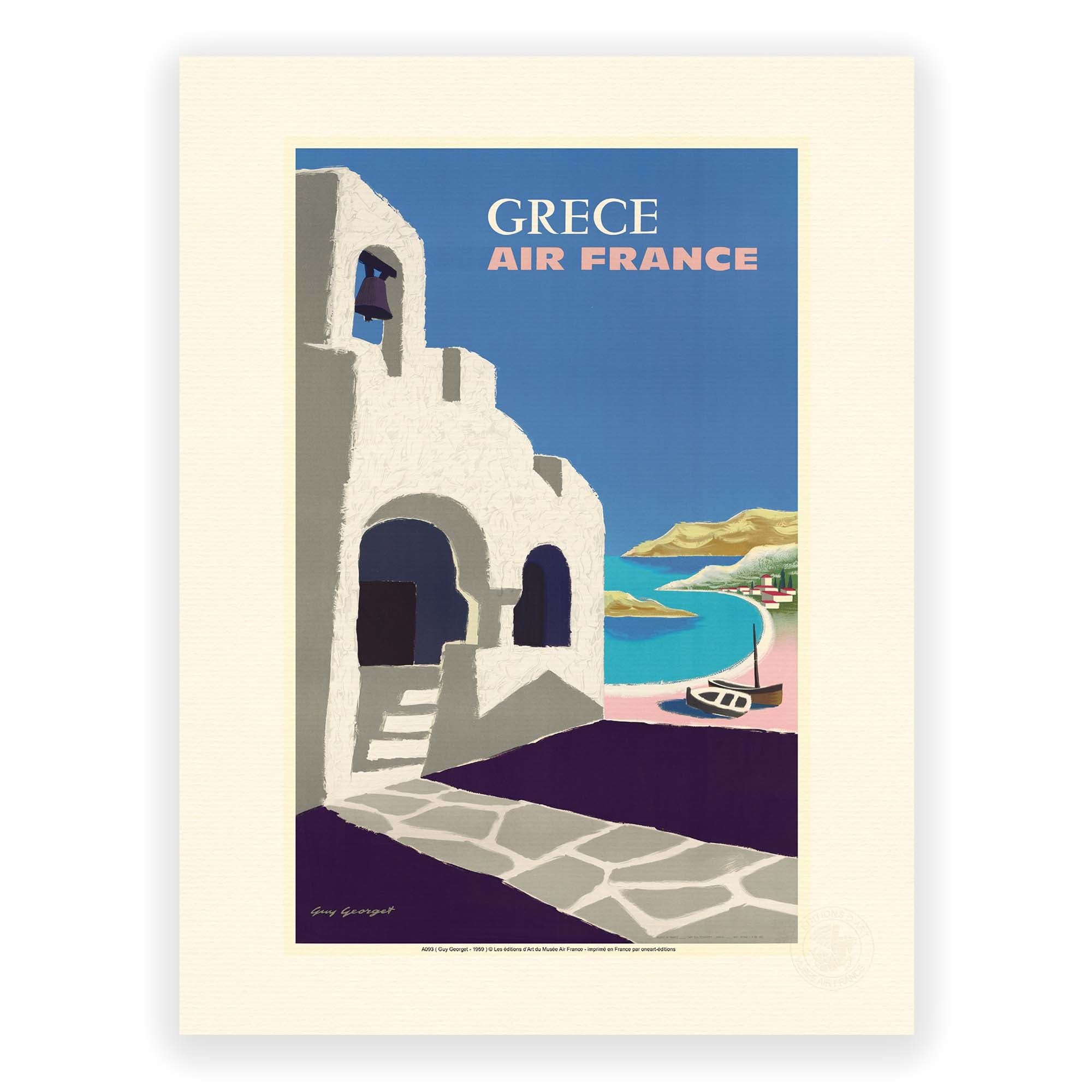 Affiche Air France - Grèce
