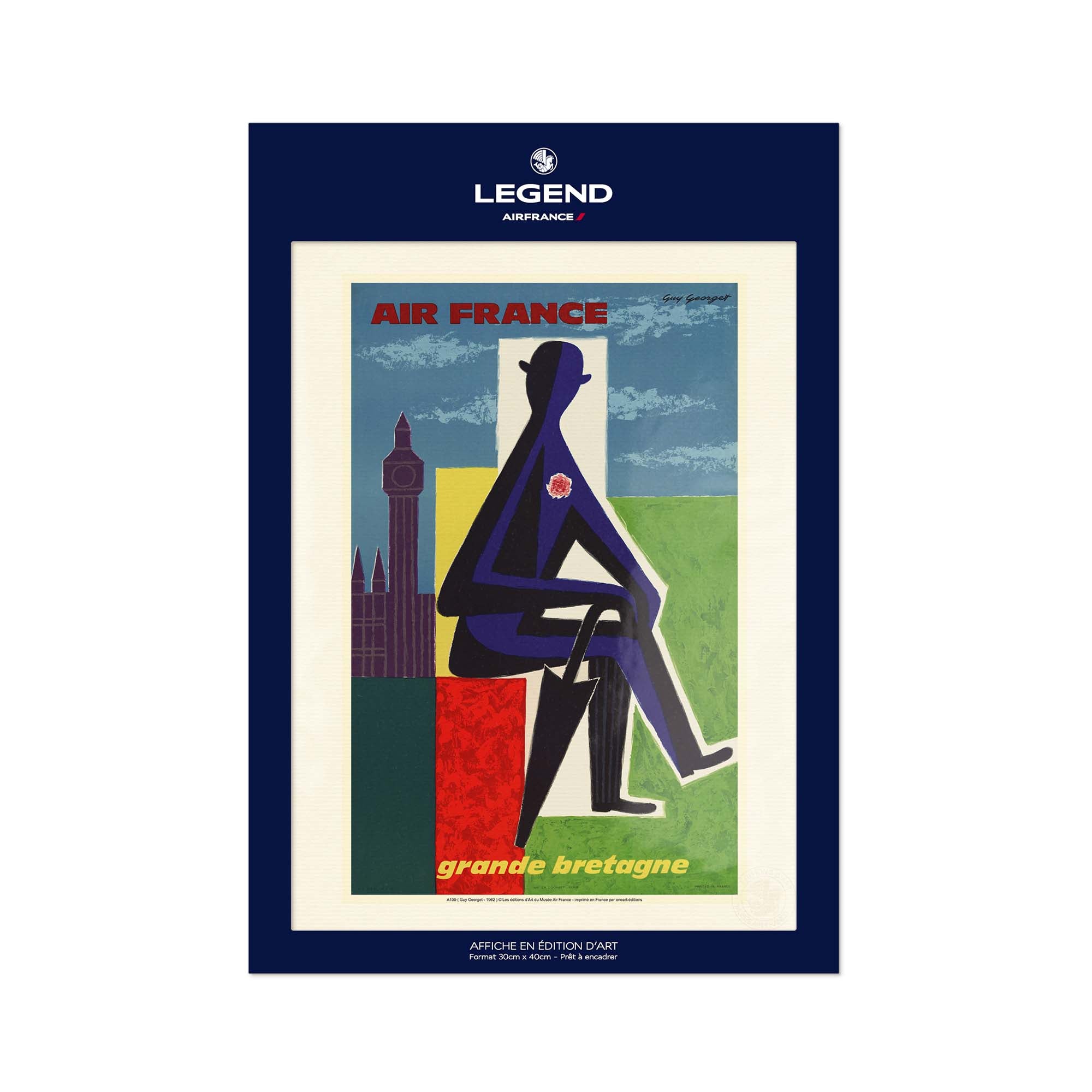 Affiche Air France - Grande Bretagne