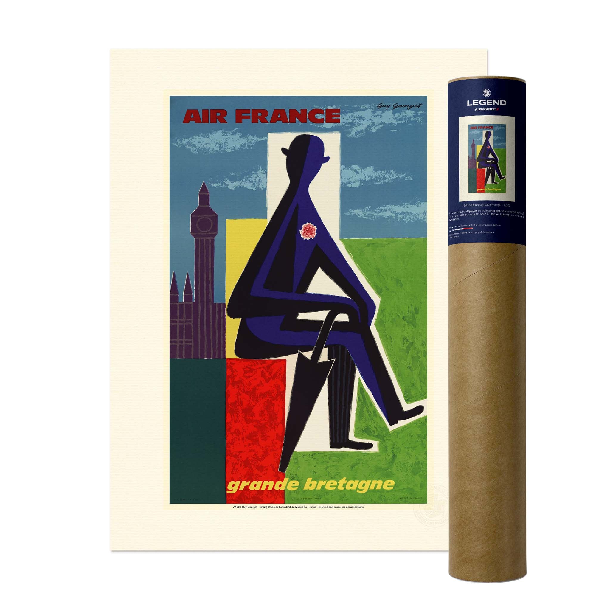 Affiche Air France - Grande Bretagne