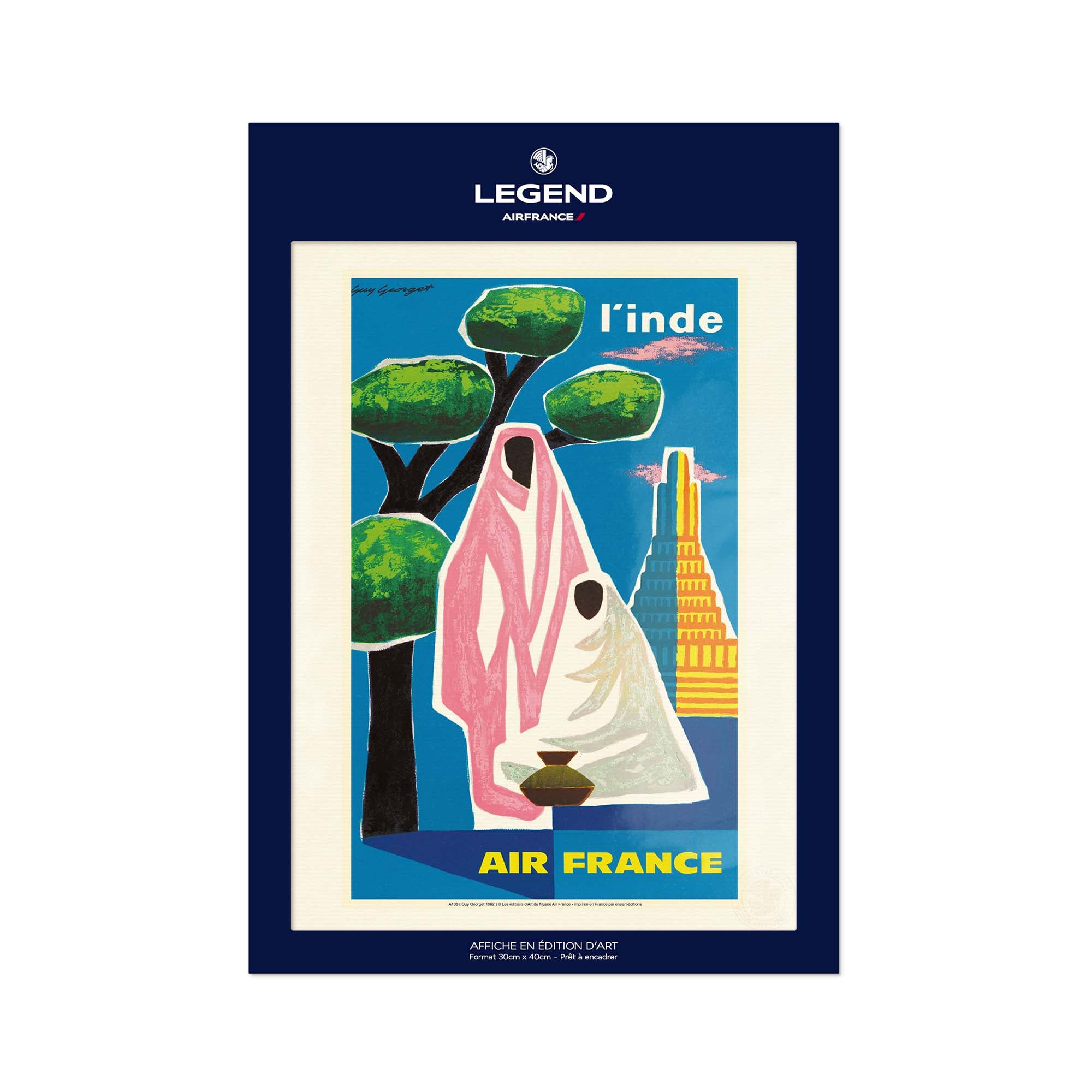 Affiche Air France - Inde