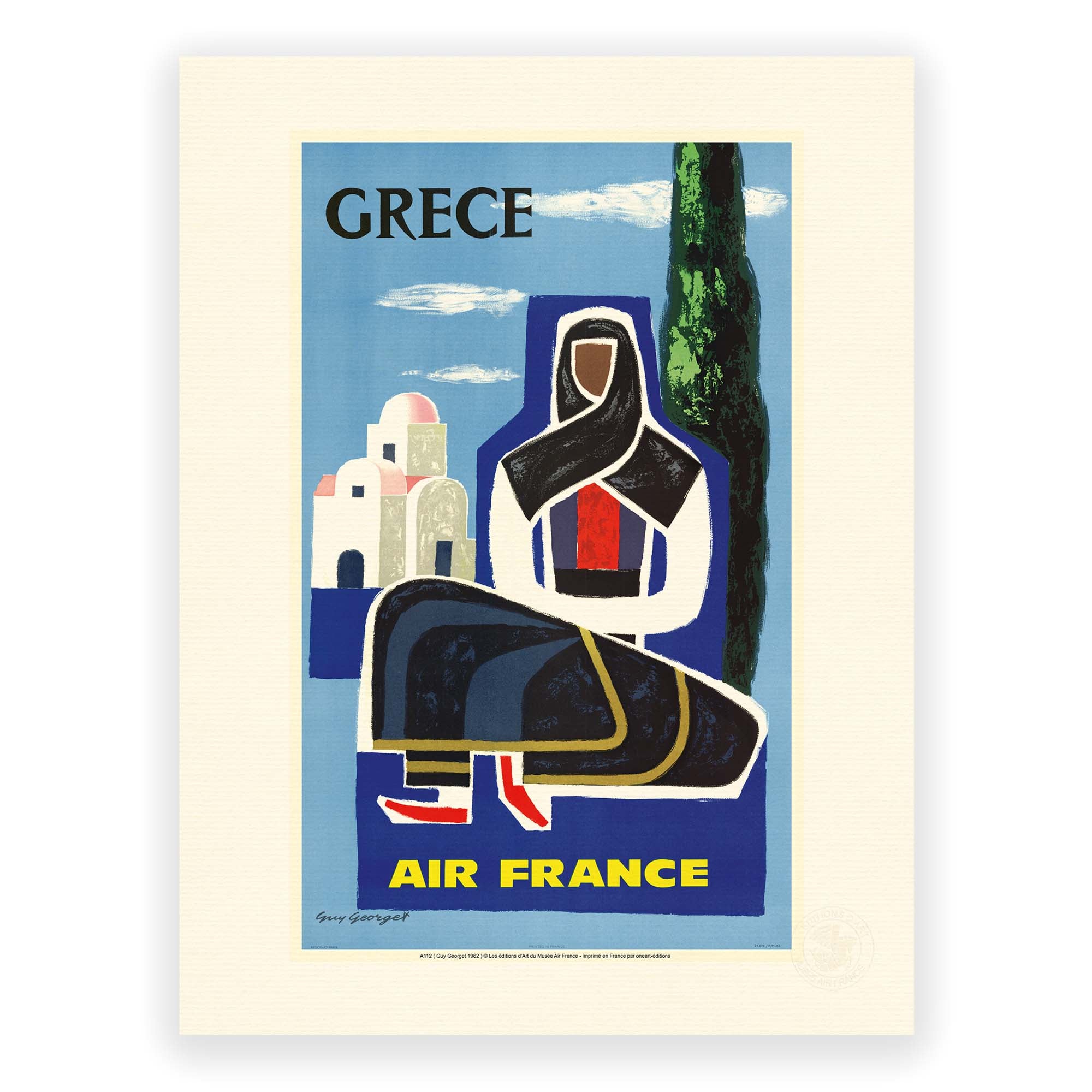 Affiche Air France - Grèce