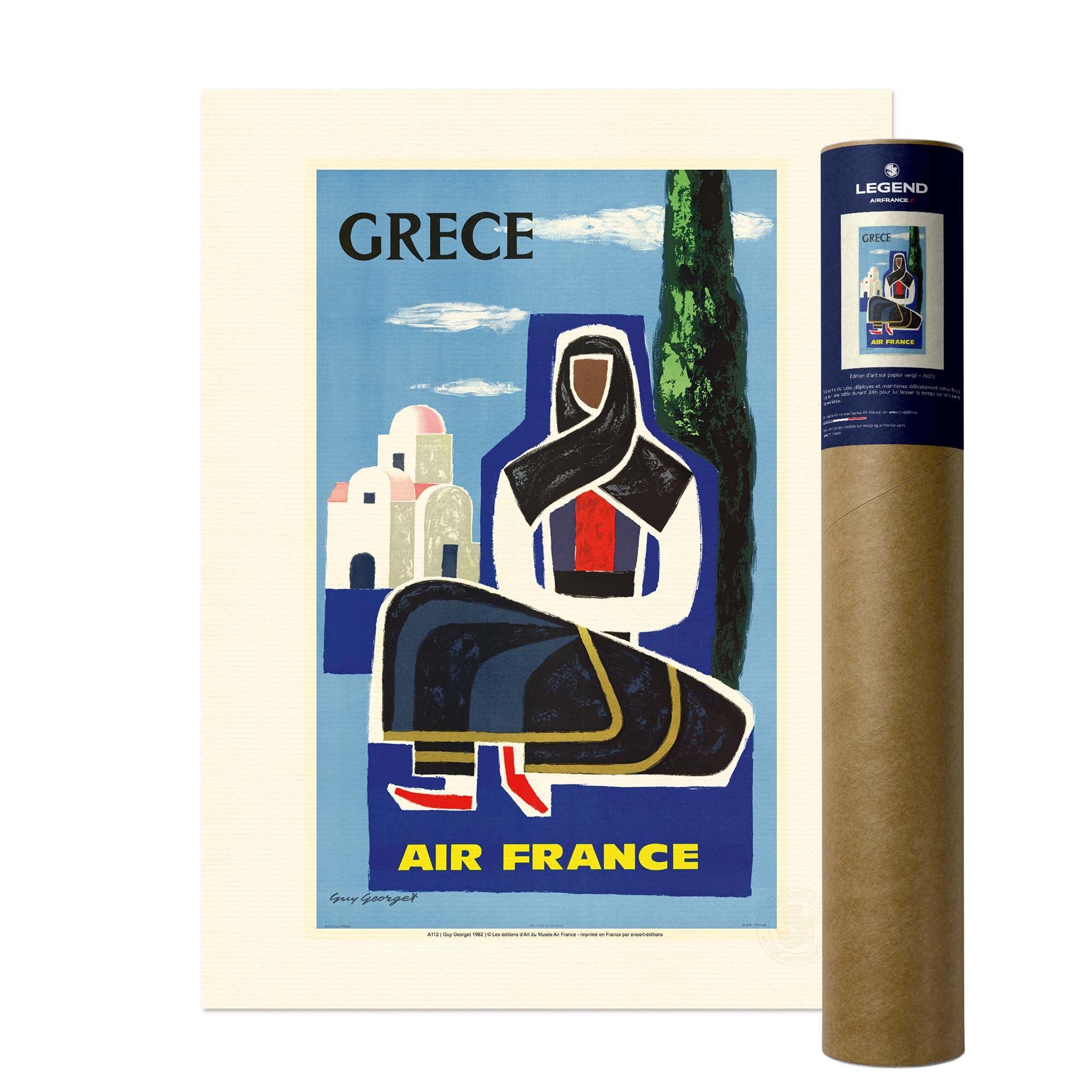 Affiche Air France - Grèce