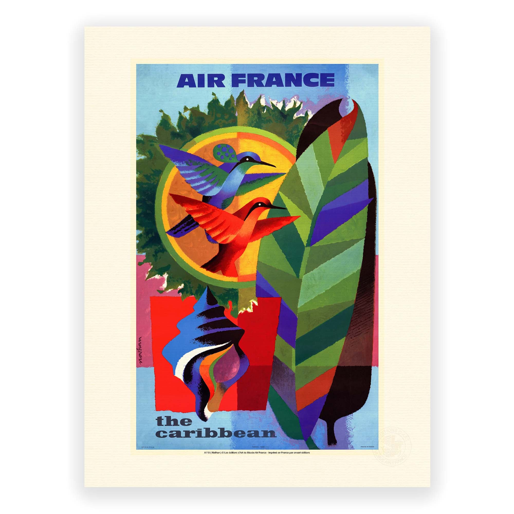 Affiche Air France - Les Caraïbes