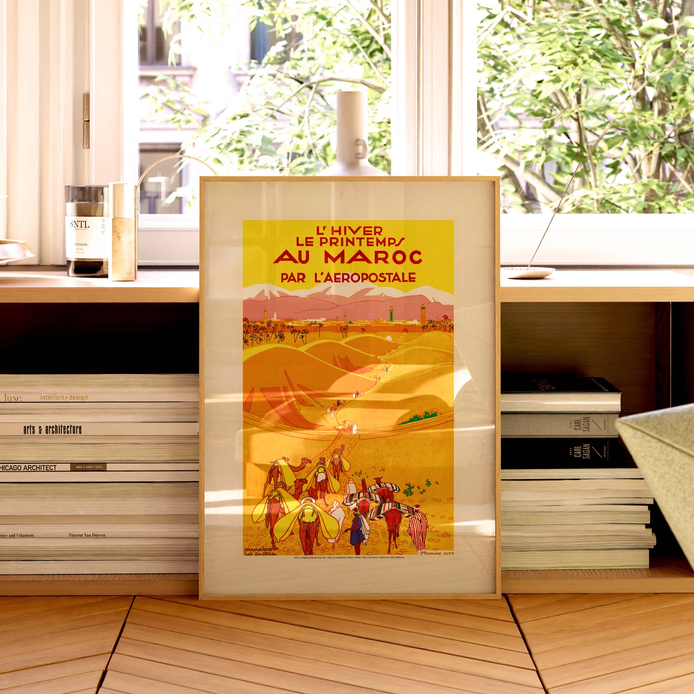 Affiche Air France - L’hiver le printemps au Maroc