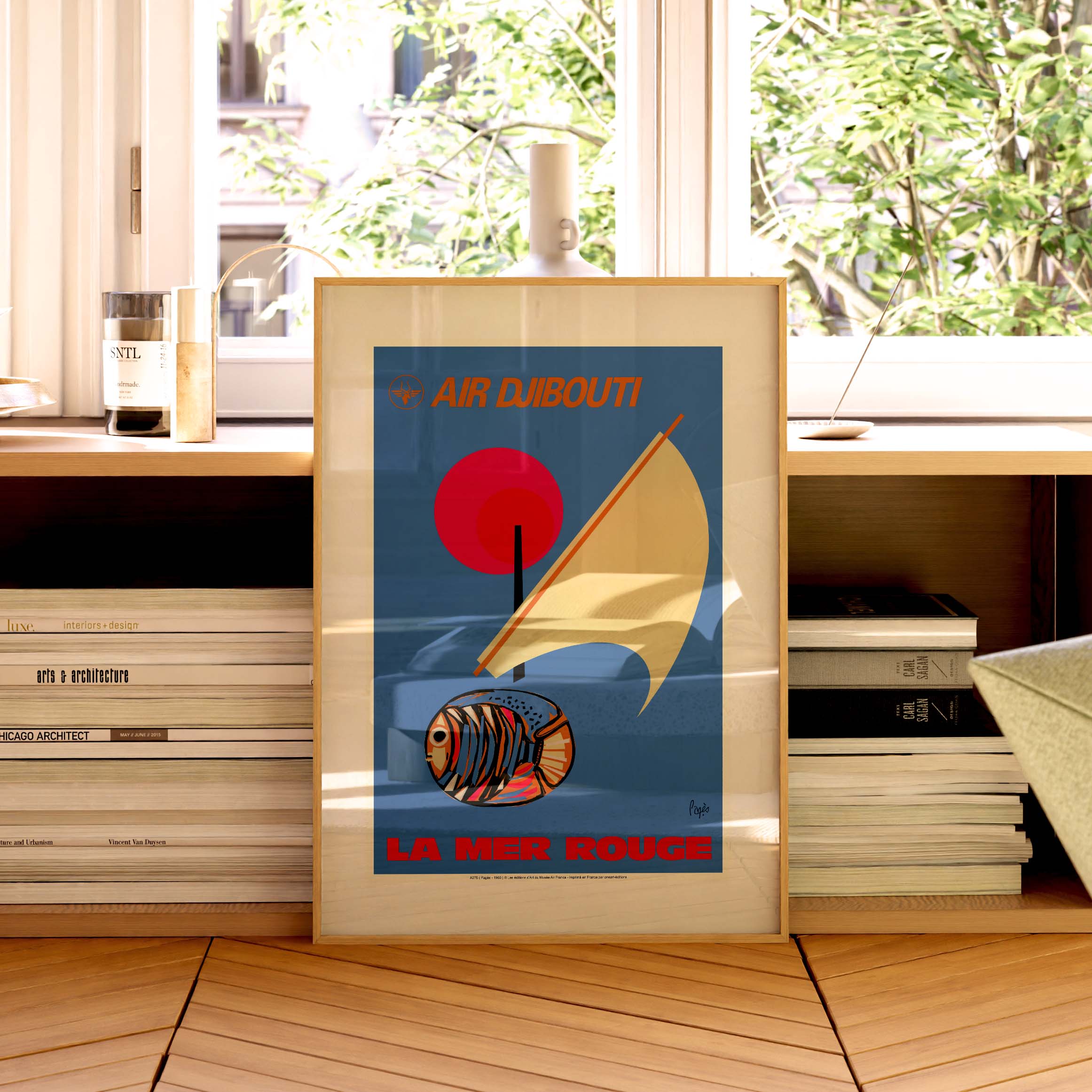 Affiche Air France - La Mer rouge