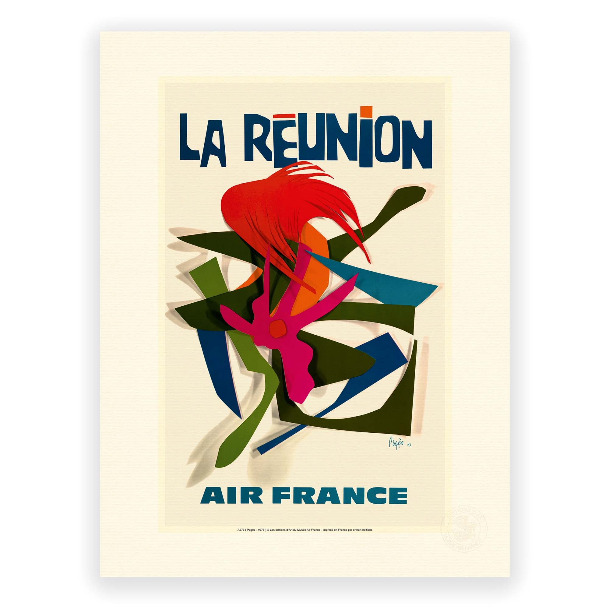 Affiche Air France - La Réunion