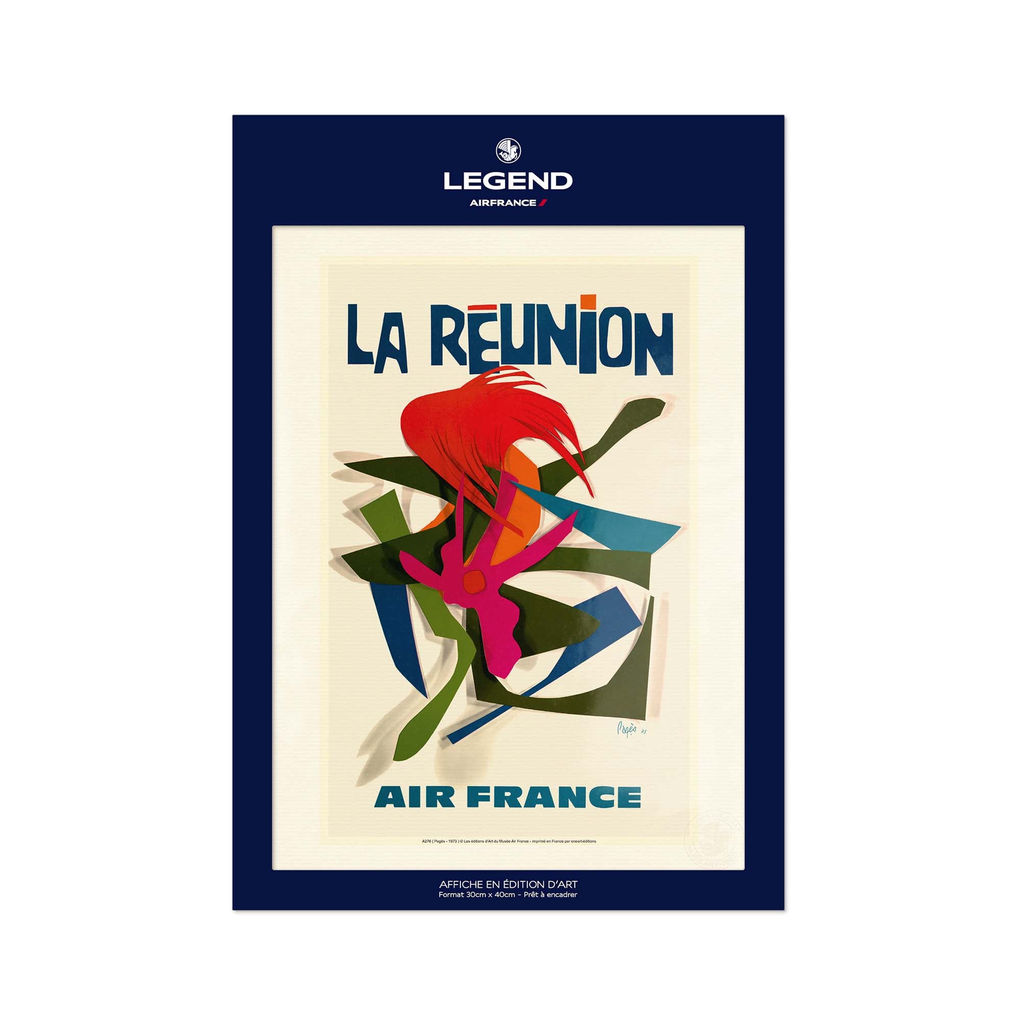 Affiche Air France - La Réunion