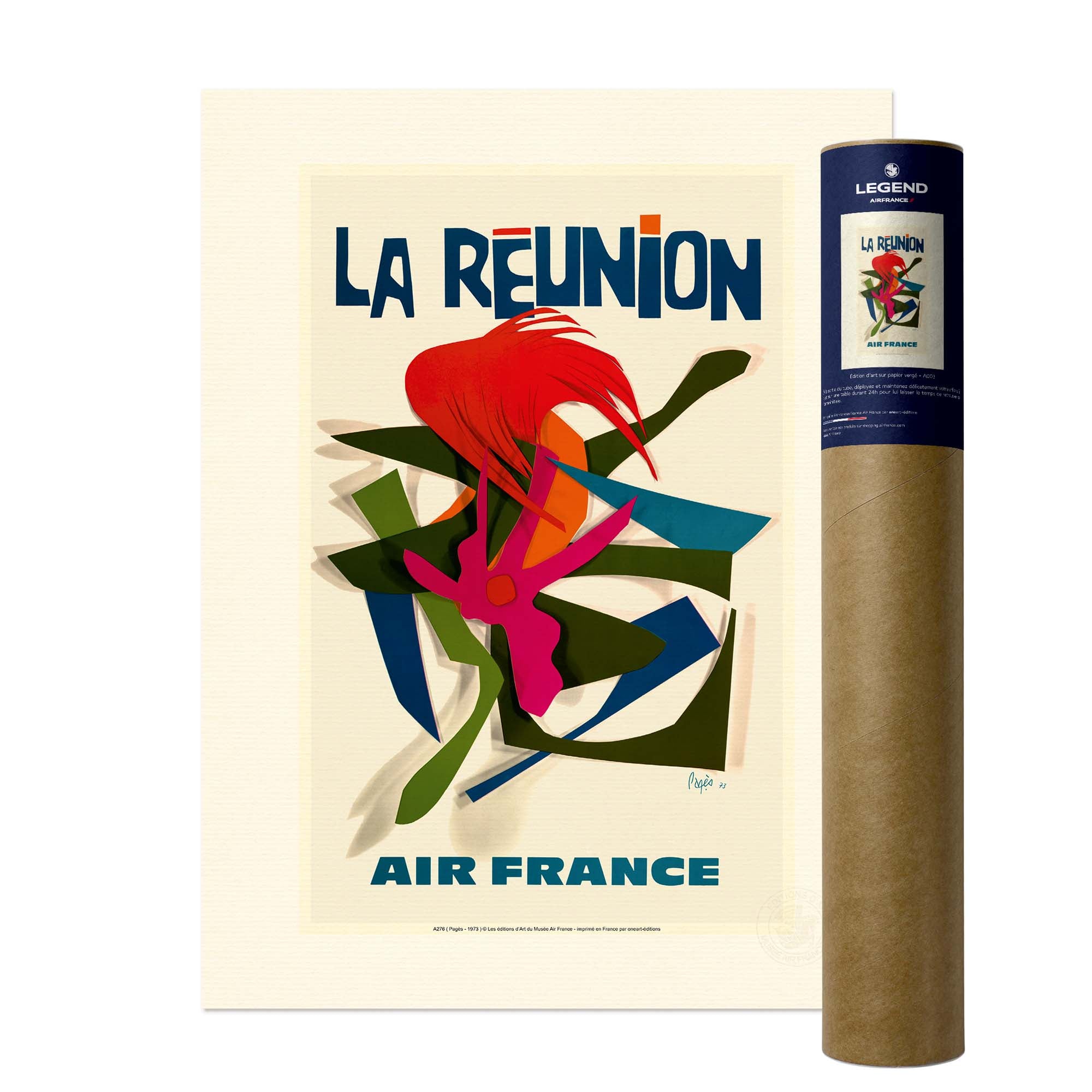 Affiche Air France - La Réunion