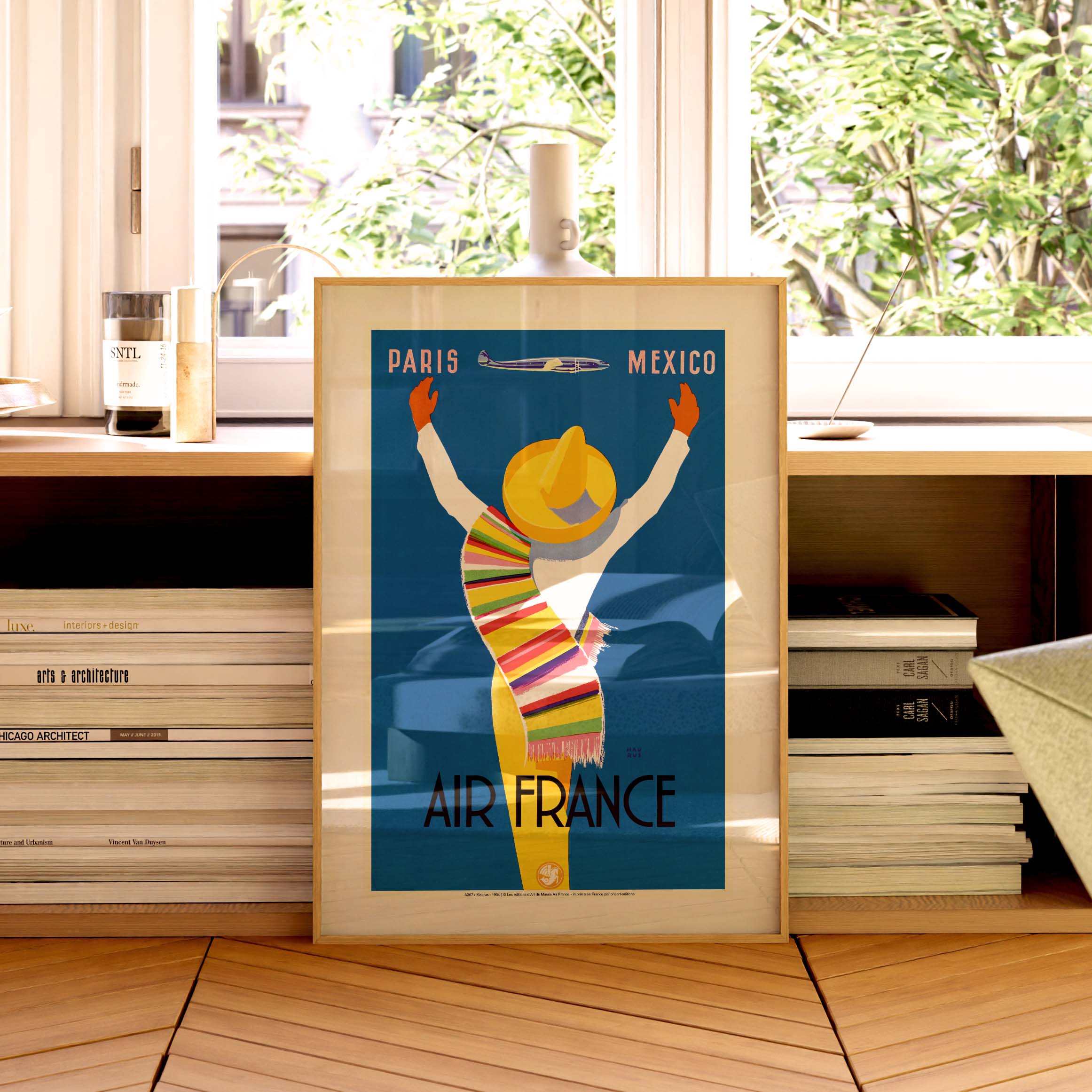 Affiche Air France - Paris Mexico