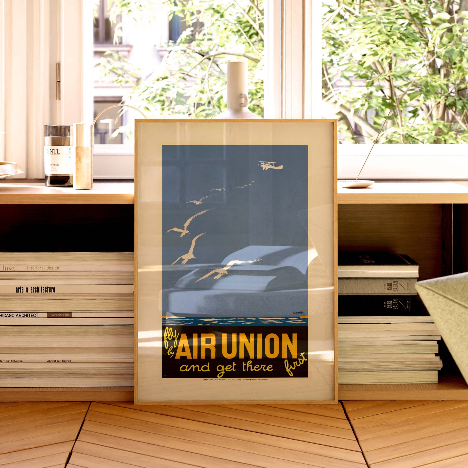 Affiche Air France - Fly by Air Union and get there first