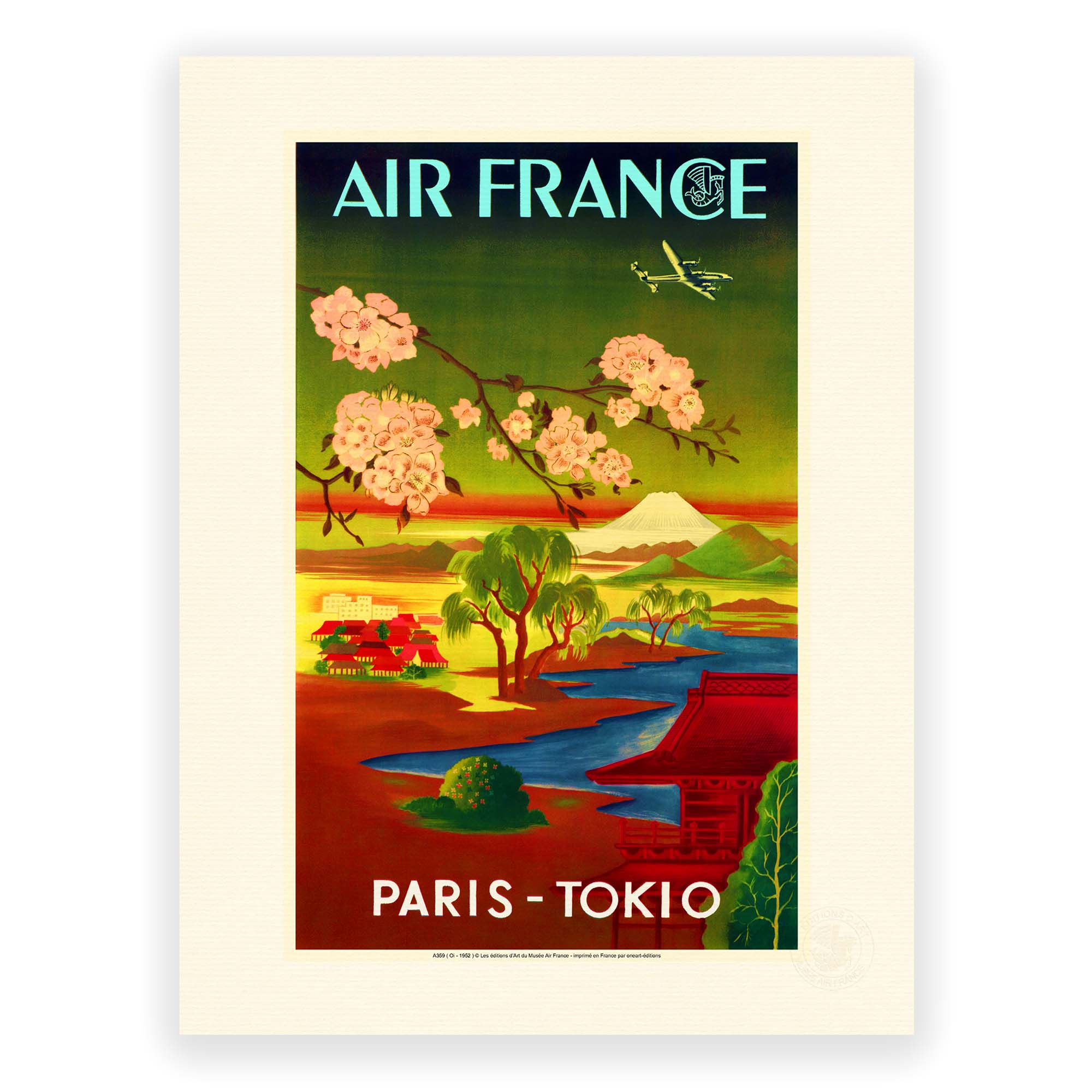 Affiche Air France - PARIS TOKIO
