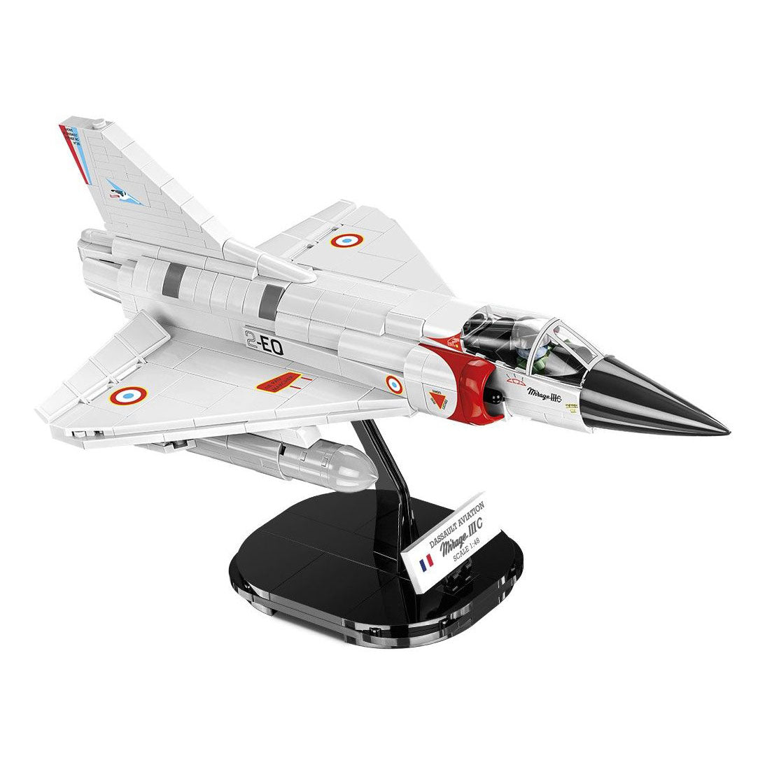 Mirage IIIC Cigognes model made of building bricks - Dassault