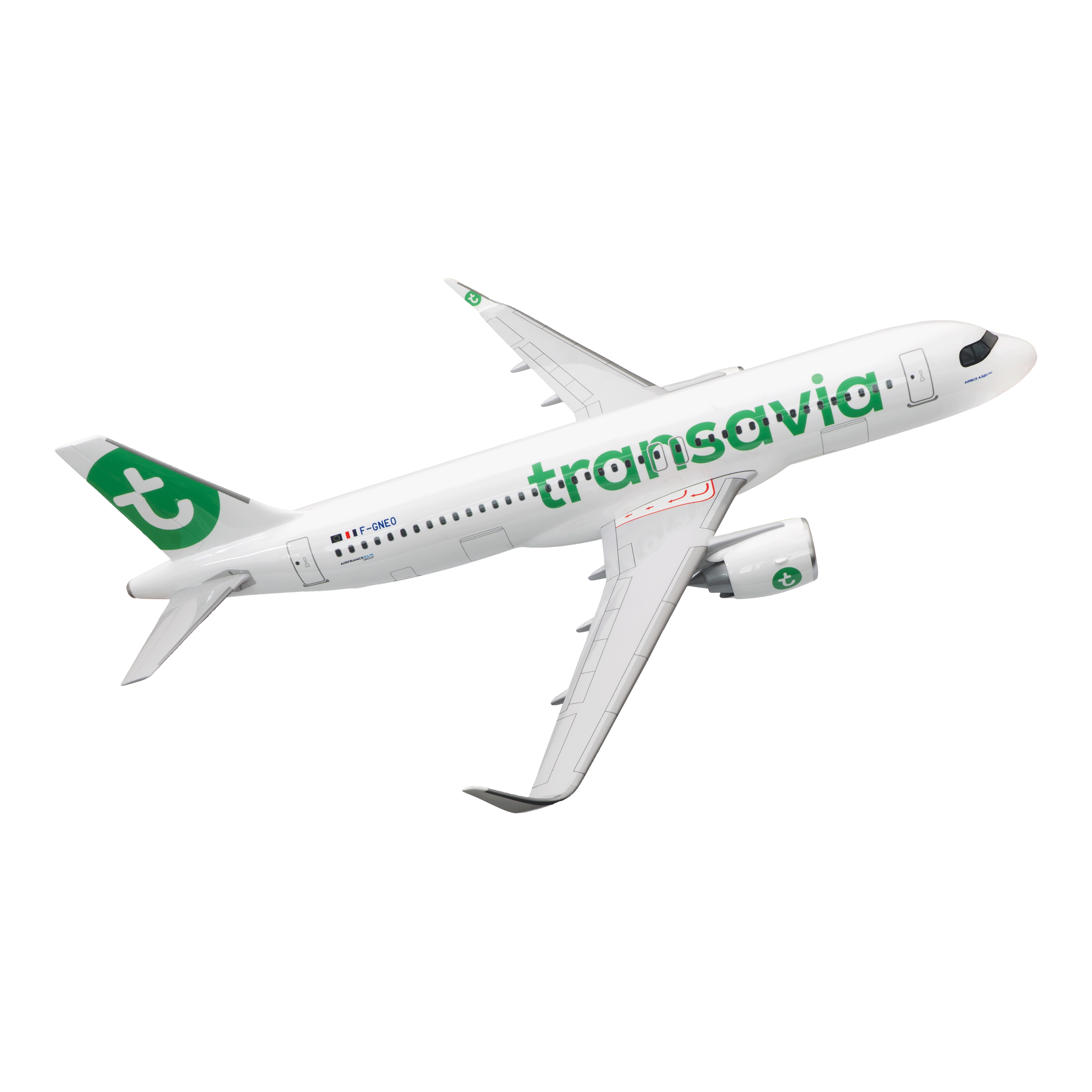 Maquette avion Airbus A320neo Transavia - Résine 1/50