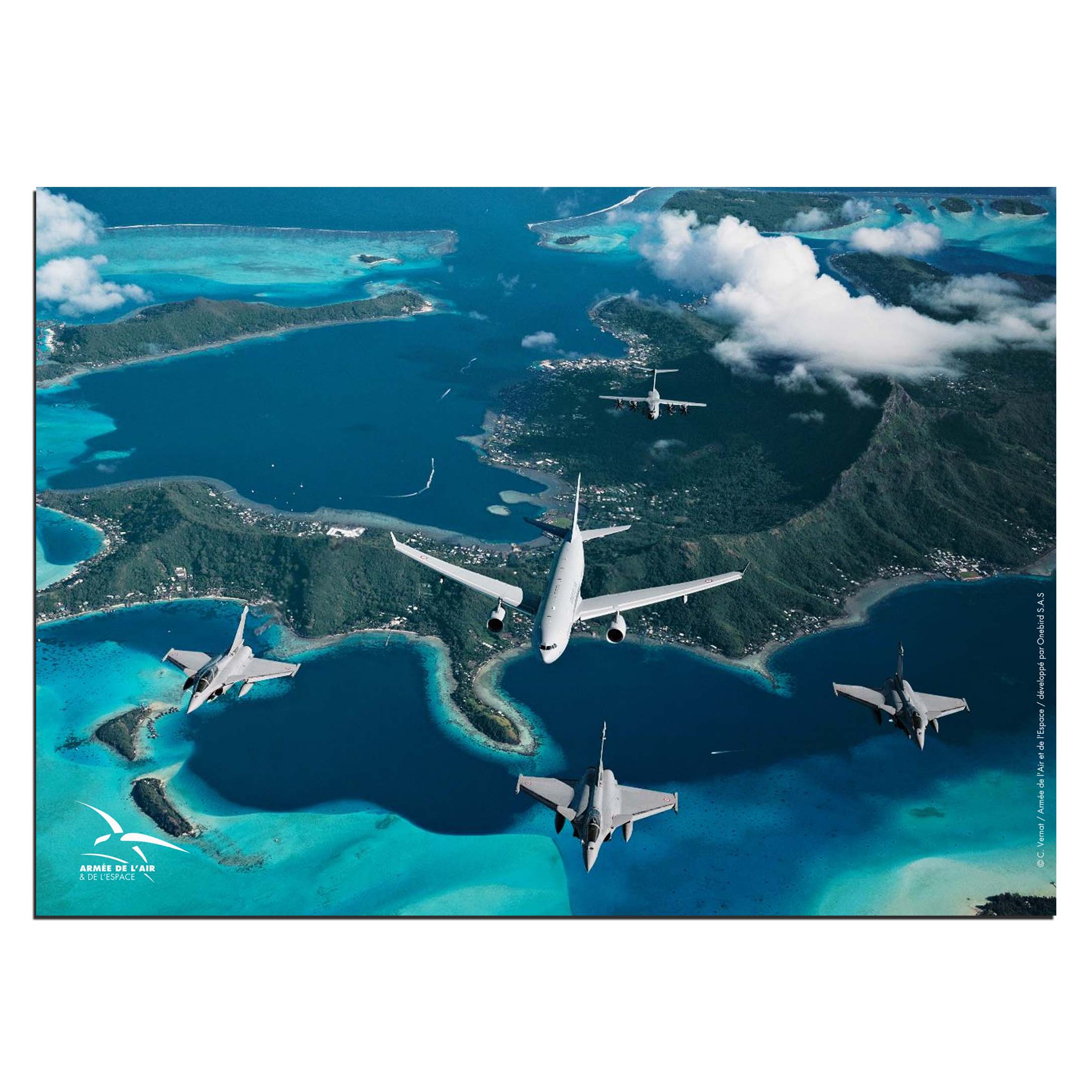 Affiche Armée de l’Air & de l’Espace AAE - Polynésie HEIFARA WAKEA 2021