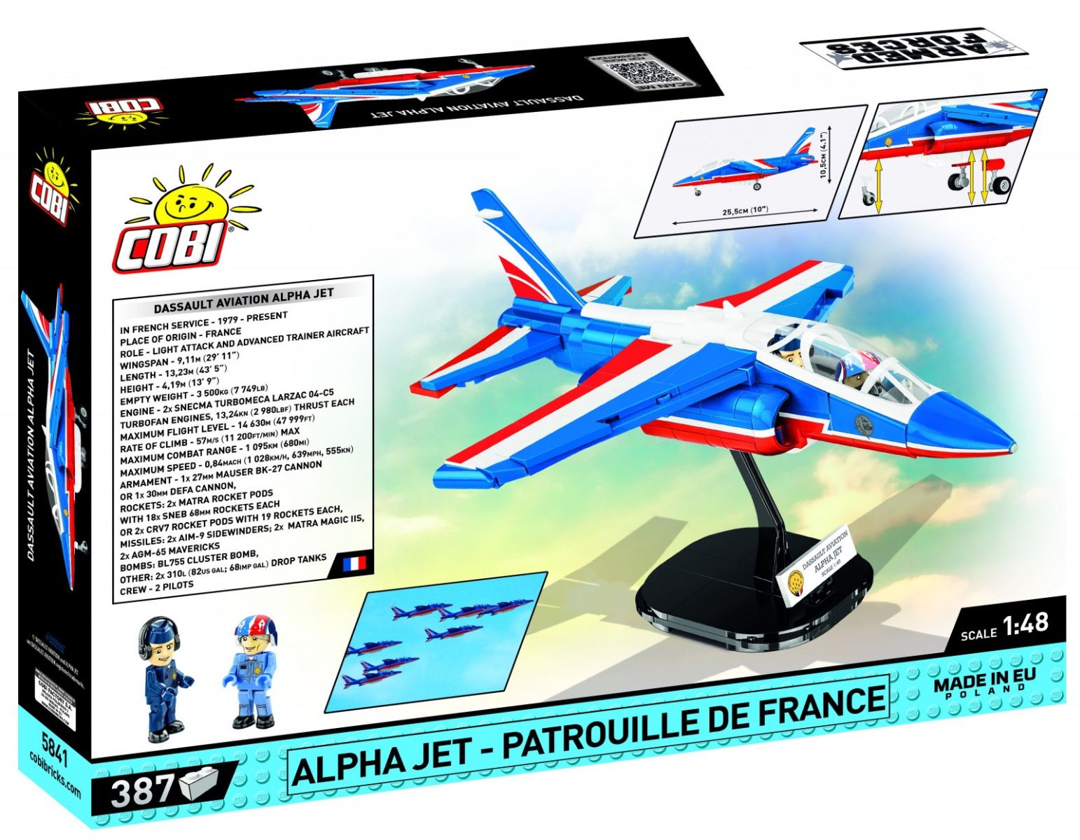 Dassault - COBI Maquette Alpha Jet Patrouille de France - Briques de construction