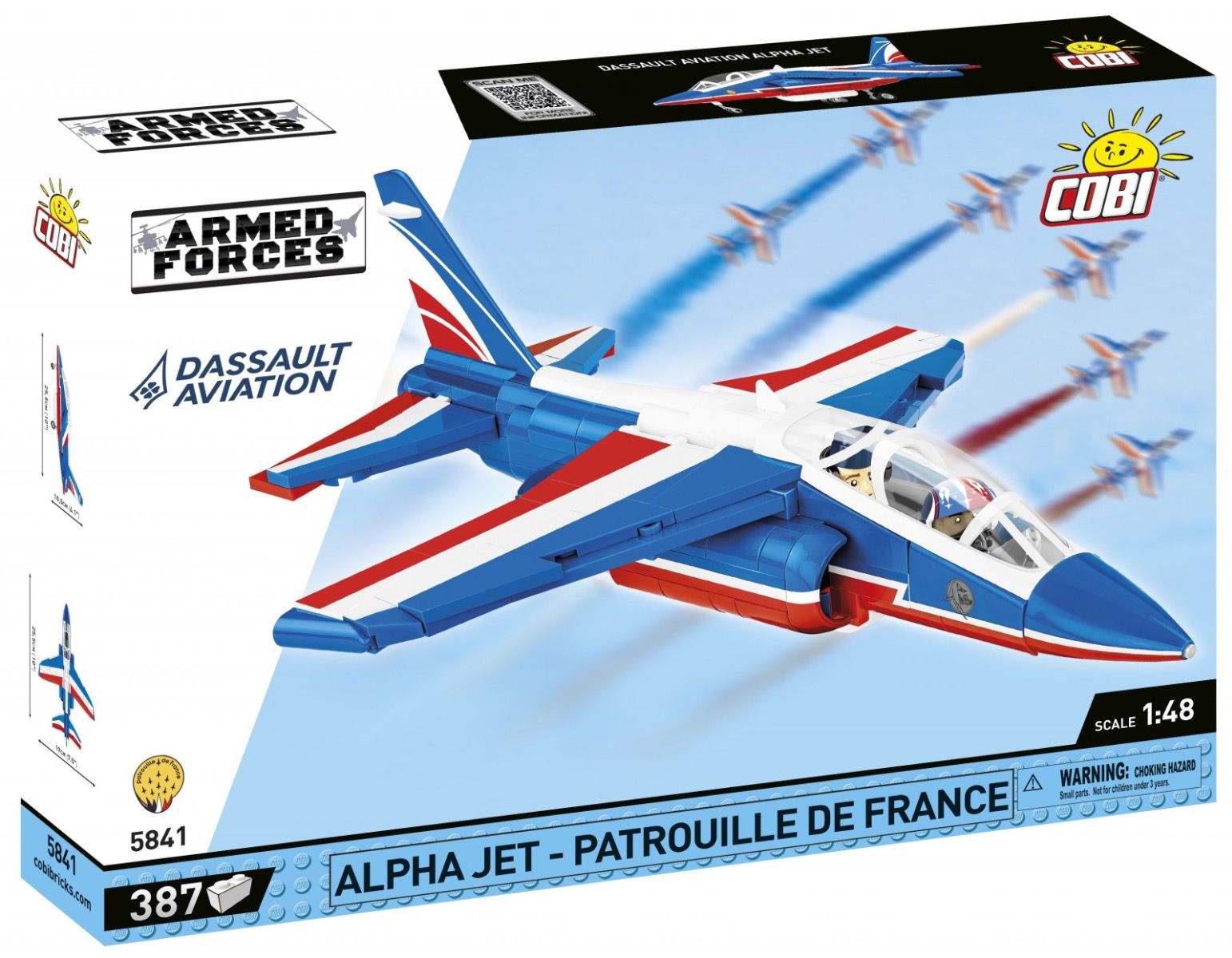 Dassault - COBI Maquette Alpha Jet Patrouille de France - Briques de construction
